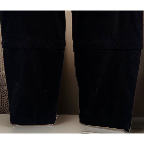 Athleta Hiking Pants Zip Off Legs Nylon Women Black Size 16 Utility Work Cargo - Picture 4 of 10